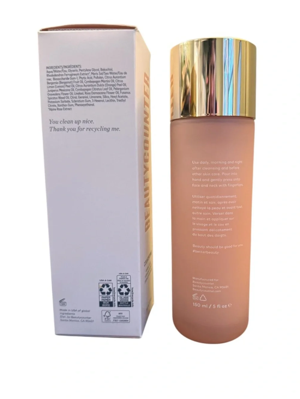 Beautycounter Countertime Mineral Boost Hydrating Essence Size: 5 oz. 150 ml